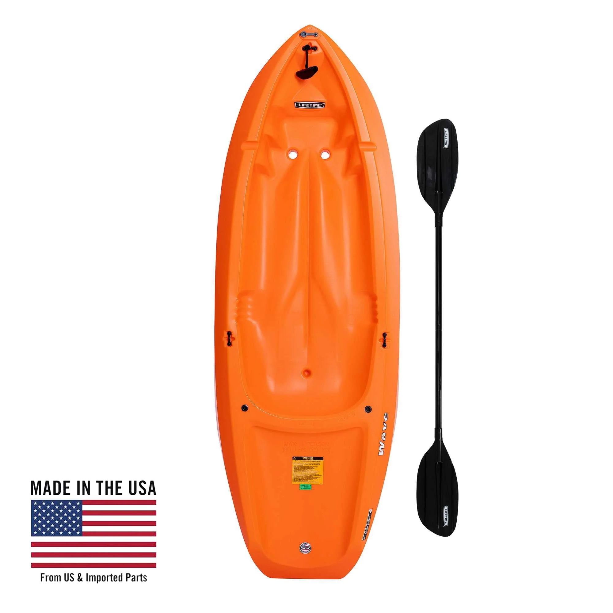 Lifetime Wave 6 ft Youth Kayak, Orange (90154)