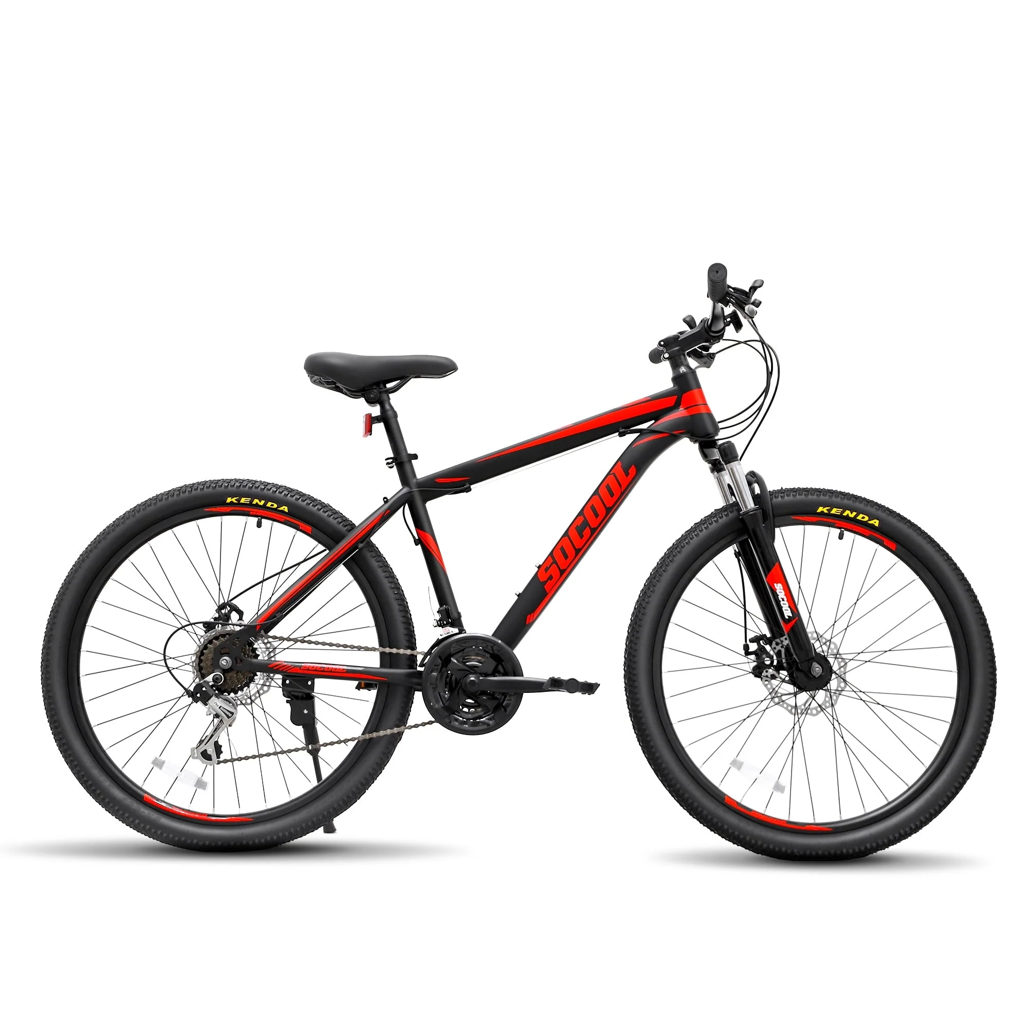 Feildoo Mountain Bicycle MTB with 26 In., Wheels-Black & Red